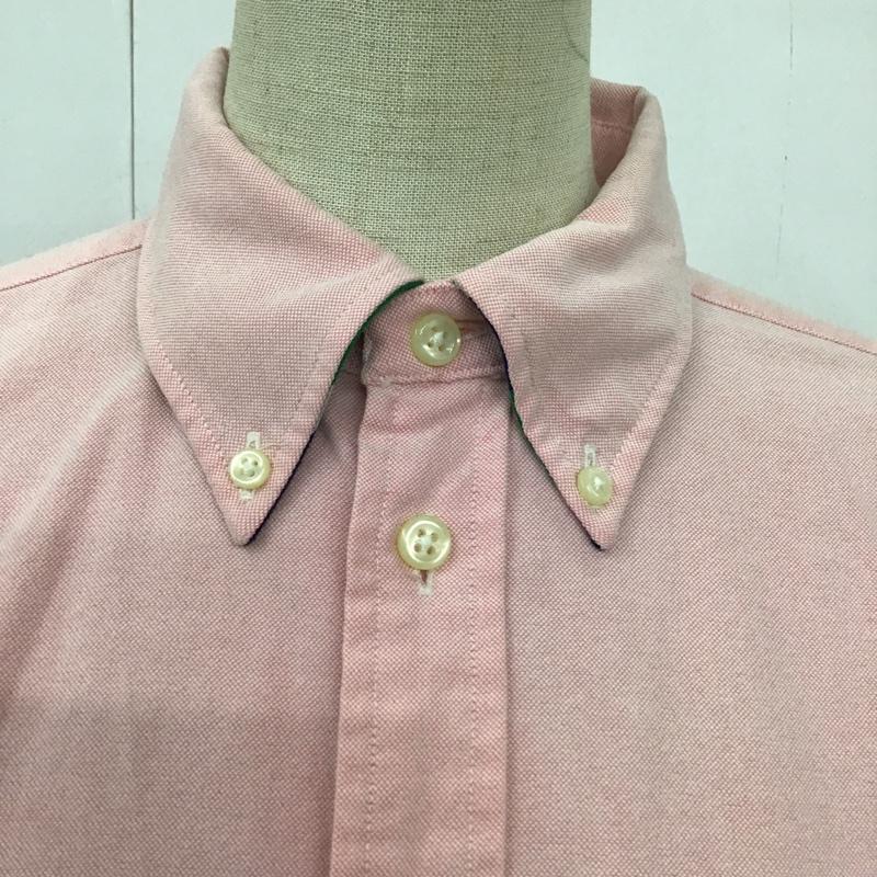 ラグビーラルフローレン RUGBYRALPHLAUREN シャツ、ブラウス 長袖 ボタンダウンシャツ 2 無地 桃 / ピンク / レディース USED 古着 中古 10093385