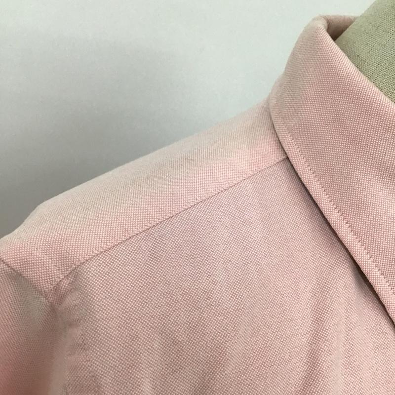 ラグビーラルフローレン RUGBYRALPHLAUREN シャツ、ブラウス 長袖 ボタンダウンシャツ 2 無地 桃 / ピンク / レディース USED 古着 中古 10093385