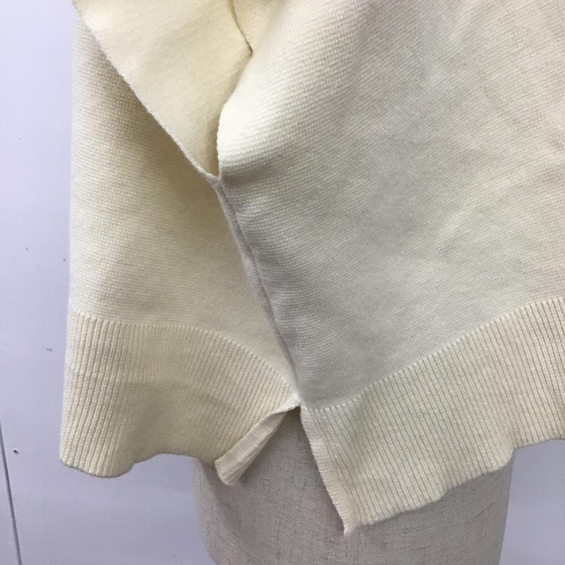 ダブルクローゼット w closet ニット、セーター 半袖 FREE 無地 オフホワイト / オフホワイト / レディース USED 古着 中古 10093388