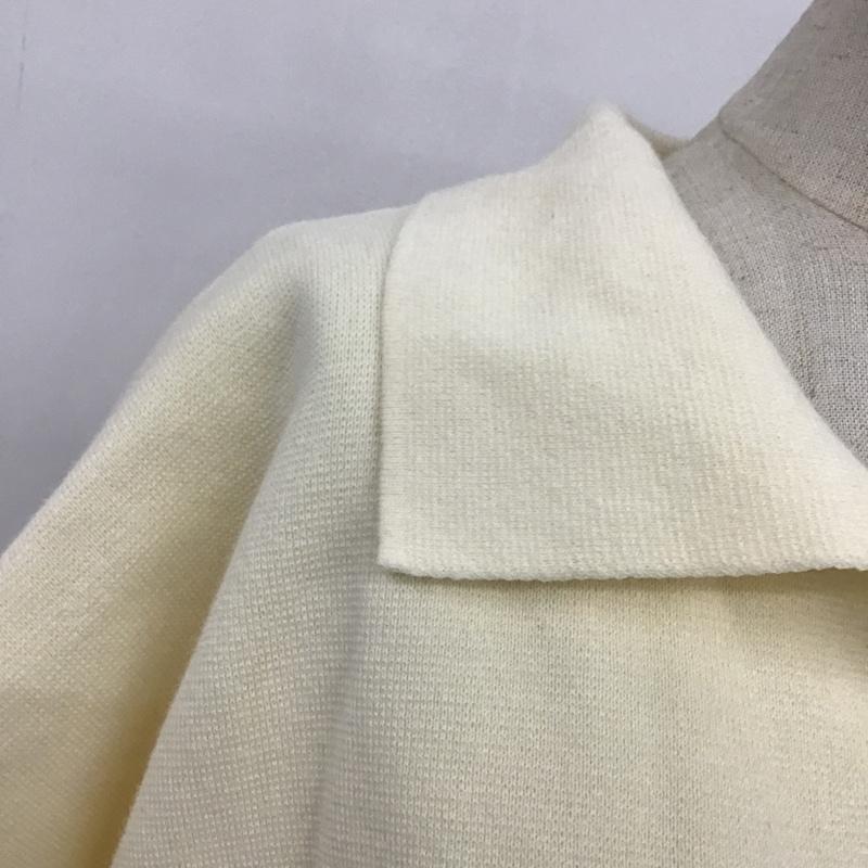 ダブルクローゼット w closet ニット、セーター 半袖 FREE 無地 オフホワイト / オフホワイト / レディース USED 古着 中古 10093388