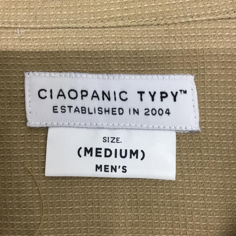 チャオパニックティピー CIAOPANIC TYPY シャツ、ブラウス 半袖 TYZ2091604A0003 半袖シャツ 麻 リネンシャツ M 無地 ベージュ / ベージュ / メンズ USED 古着 中古 10093392