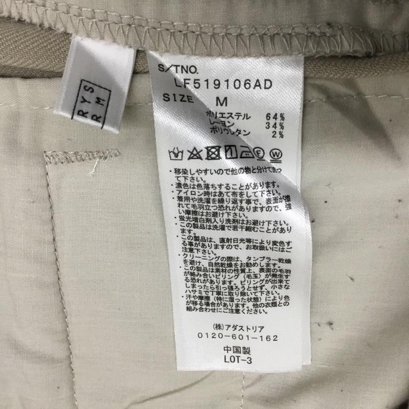 ローリーズファーム LOWRYS FARM パンツ スラックス サイドスリット M 無地 ベージュ / ベージュ / レディース USED 古着 中古 10093403