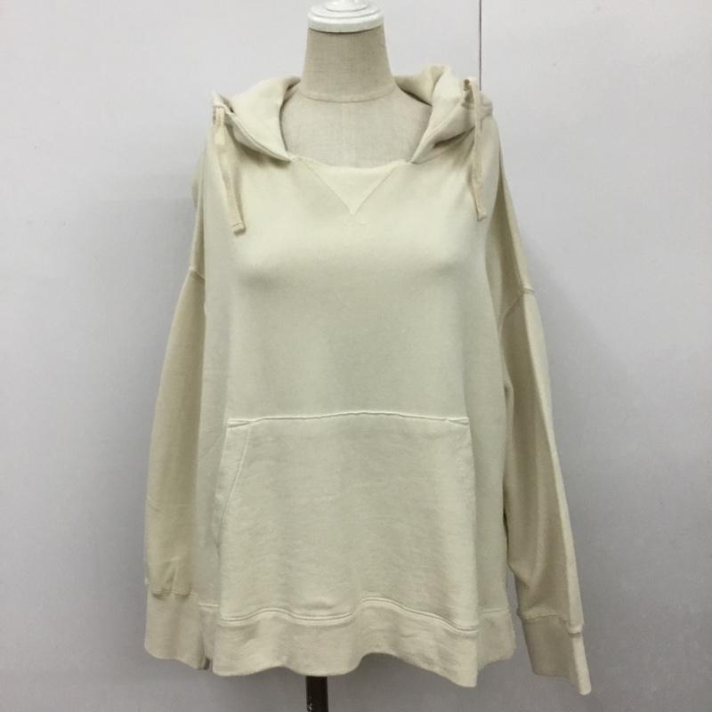 メルロー イキュウ MERLOT IKYU パーカー 長袖 フーディ FREE 無地 アイボリー / アイボリー / レディース USED 古着 中古 10093407