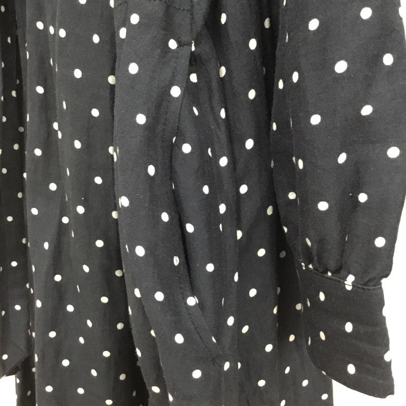マウジー MOUSSY ワンピース ロングスカート 010BSS30-0470 シャツワンピース FREE ドット 紺 / ネイビー / レディース USED 古着 中古 10093414