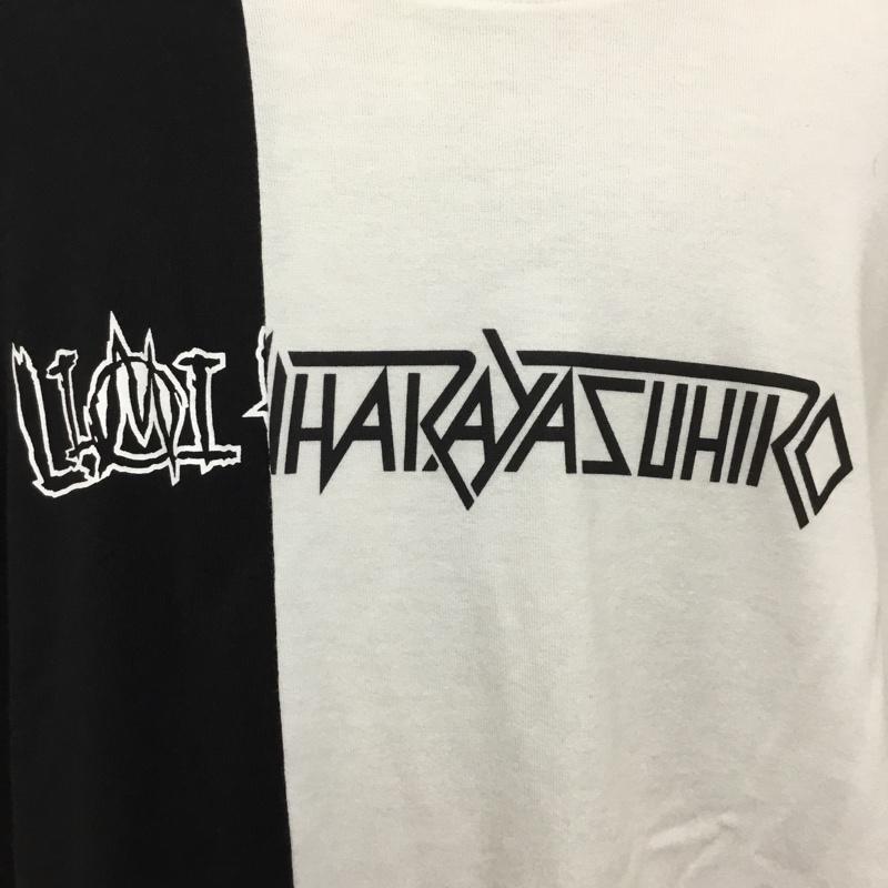 リミフゥ LIMI feu カットソー 半袖 LV-T59-837 リミフゥ×ミハラヤスヒロロゴプリントバイカラービッグシルエットTシャツ S ロゴ、文字 白 / ホワイト / X 黒 / ブラック / メンズ USED 古着 中古 10093416