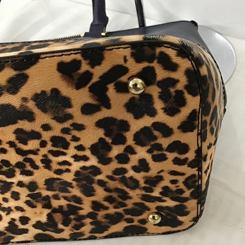 アンドシュエット & chouette トートバッグ トートバッグ レオパード 2トーン ロゴ、文字 紺 / ネイビー / X ベージュ / ベージュ / レディース USED 古着 中古 10093449