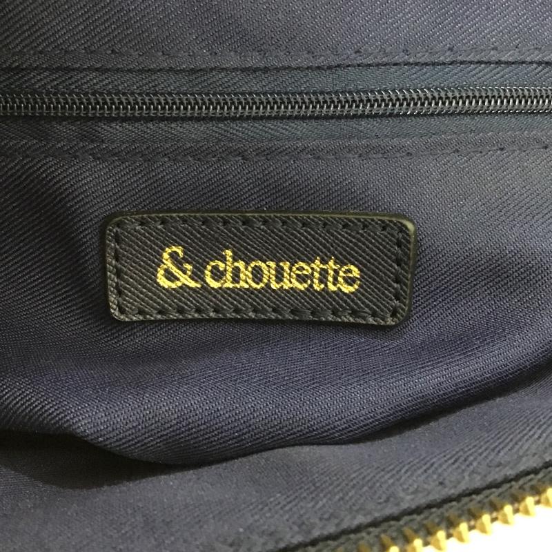 アンドシュエット & chouette トートバッグ トートバッグ レオパード 2トーン ロゴ、文字 紺 / ネイビー / X ベージュ / ベージュ / レディース USED 古着 中古 10093449