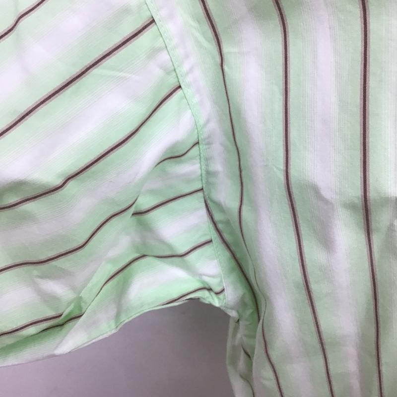 グリーンレーベルリラクシング green label relaxing シャツ、ブラウス 長袖 3611-169-1818 タック スリーブ シャツ ストライプ ストライプ マルチカラー / マルチカラー / レディース USED 古着 中古 10093471
