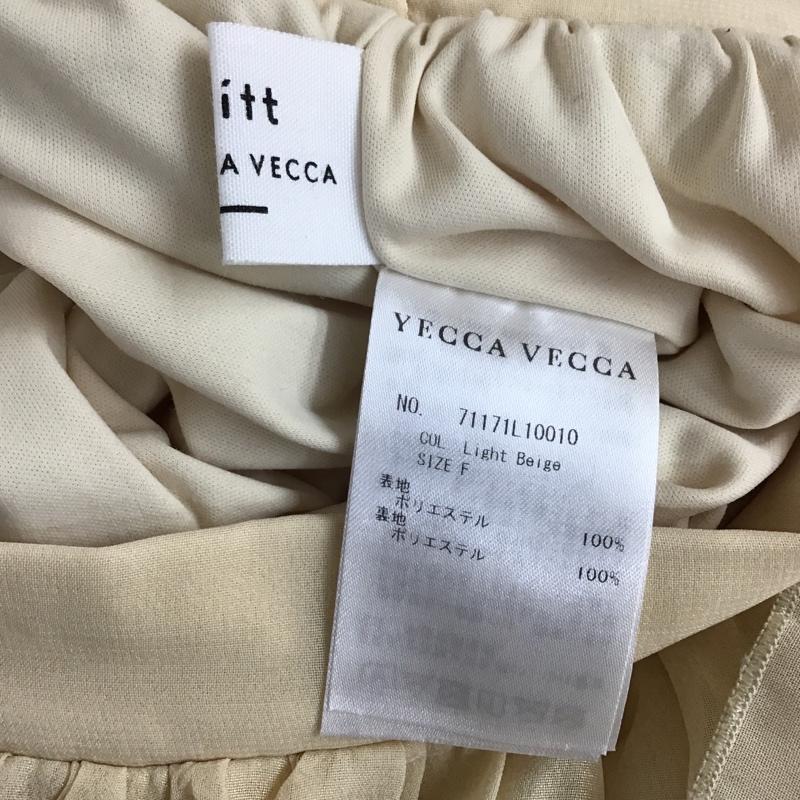 エディットバイイエッカベッカ Editt by YECCA VECCA スカート ロングスカート プリーツスカート 71171L10010 箔ラメプリーツスカート FREE 無地 ベージュ / ベージュ / レディース USED 古着 中古 10093477