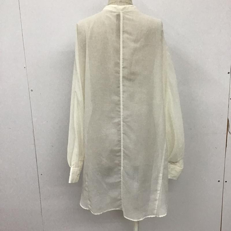 ローリーズファーム LOWRYS FARM シャツ、ブラウス 長袖 シアーシャツ FREE 無地 白 / ホワイト / レディース USED 古着 中古 10093483