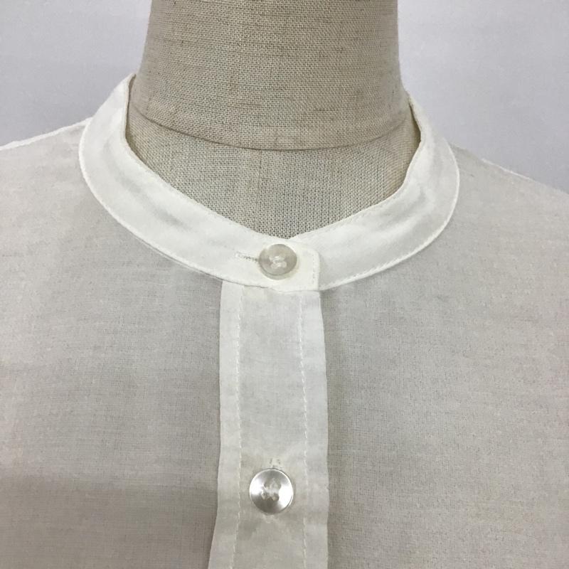 ローリーズファーム LOWRYS FARM シャツ、ブラウス 長袖 シアーシャツ FREE 無地 白 / ホワイト / レディース USED 古着 中古 10093483