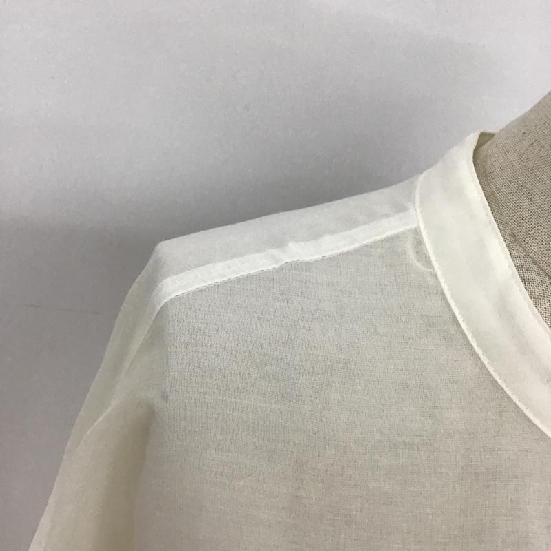 ローリーズファーム LOWRYS FARM シャツ、ブラウス 長袖 シアーシャツ FREE 無地 白 / ホワイト / レディース USED 古着 中古 10093483