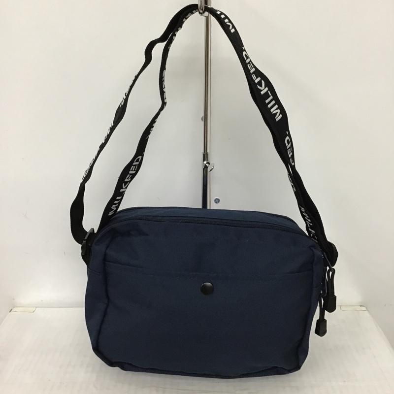 ミルクフェド MILKFED. ショルダーバッグ ショルダーバッグ 03173053 NEO LOGO TAPE SHOULDER BAG ロゴ、文字 紺 / ネイビー / X 桃 / ピンク / レディース USED 古着 中古 10093490