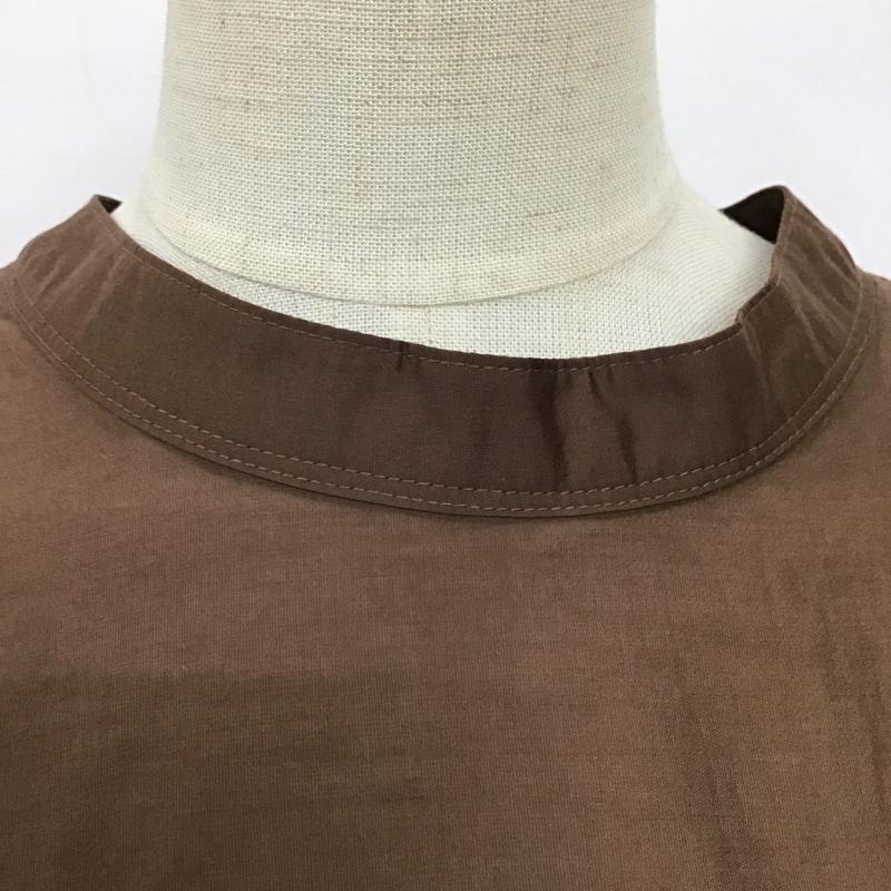 ジーナシス JEANASIS シャツ、ブラウス 長袖 JS063555CF FREE 無地 茶 / ブラウン / レディース USED 古着 中古 10093504