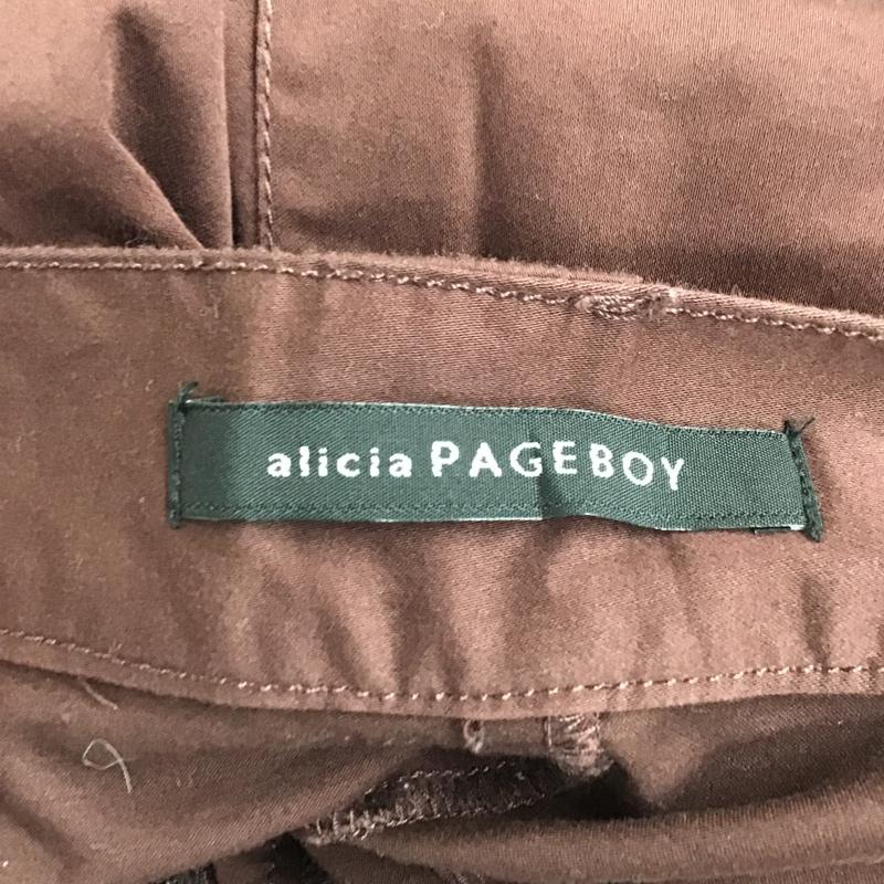 アリシアページボーイ alicia PAGEBOY パンツ スラックス M 無地 えんじ / ワインレッド / レディース USED 古着 中古 10093535