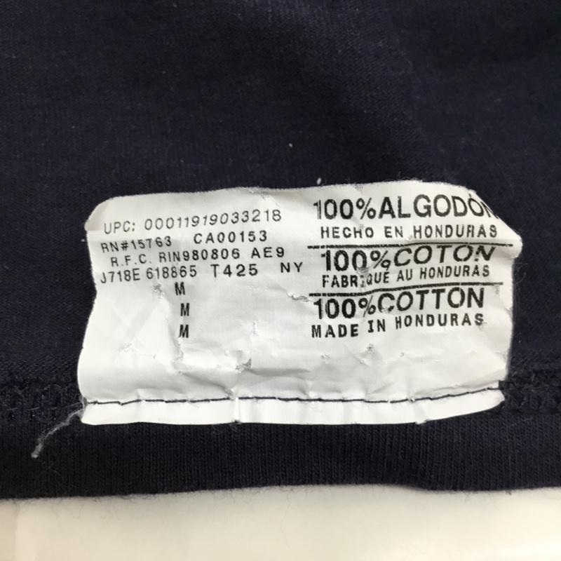 チャンピオン Champion Tシャツ 半袖 J718E クルーネック L ワンポイント 紺 / ネイビー /  メンズ USED 古着 中古 10093591