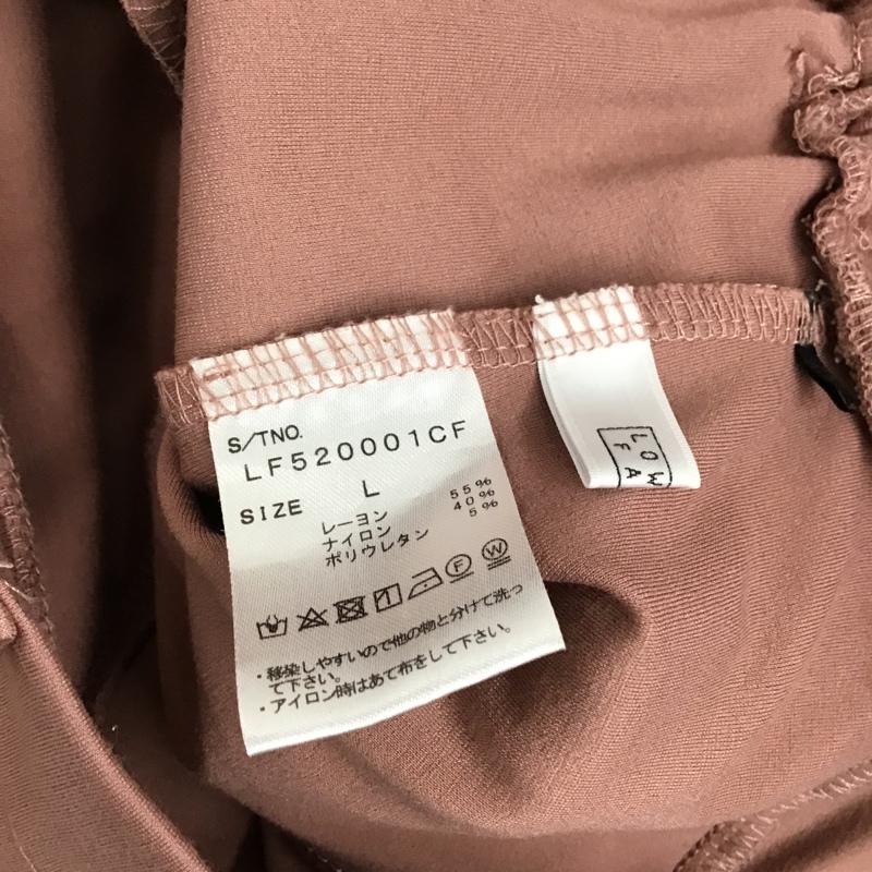 ローリーズファーム LOWRYS FARM パンツ スラックス LF520001CF ポンチピンタックイージーパンツ L 無地 桃 / ピンク / レディース USED 古着 中古 10093608