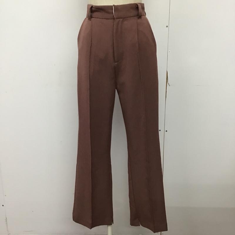 ナイスクラップ NICE CLAUP パンツ スラックス 510270 センタープレス M 無地 桃 / ピンク / レディース USED 古着 中古 10093616
