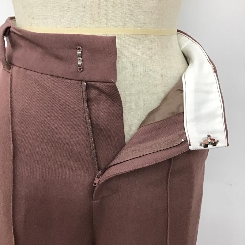 ナイスクラップ NICE CLAUP パンツ スラックス 510270 センタープレス M 無地 桃 / ピンク / レディース USED 古着 中古 10093616