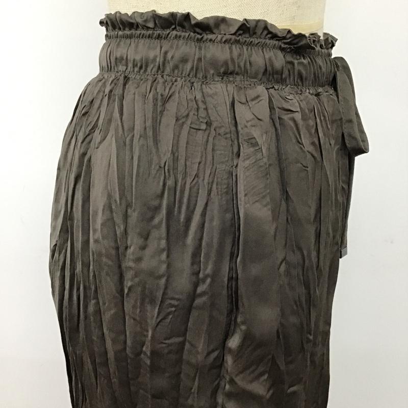 古着 USED ボトムス ボトムス ワイドパンツ S 無地 ダークブラウン / ダークブラウン / レディース USED 古着 中古 10093620