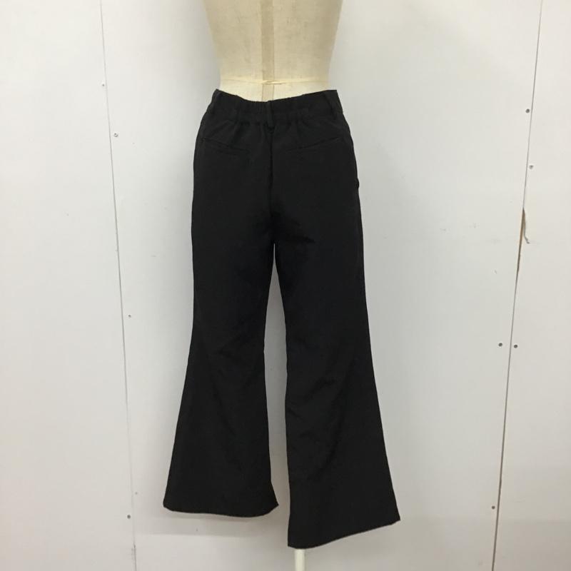ペアペア PairPair ボトムス ボトムス フレアパンツ 裾スリット S 無地 黒 / ブラック / レディース USED 古着 中古 10093623