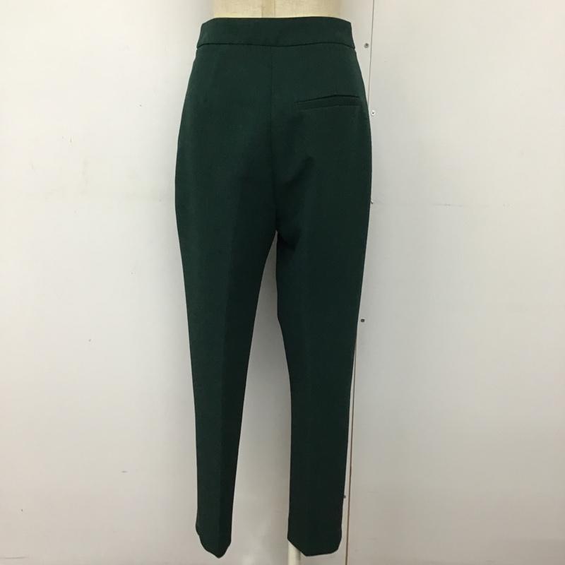 ザラ ZARA パンツ スラックス XS 無地 緑 / グリーン / レディース USED 古着 中古 10093637