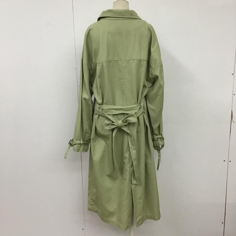 サマンサモスモス Samansa Mos2 コート コート一般 1302442 コットン ロング丈 FREE 無地 薄緑 / ライトグリーン / レディース USED 古着 中古 10093641