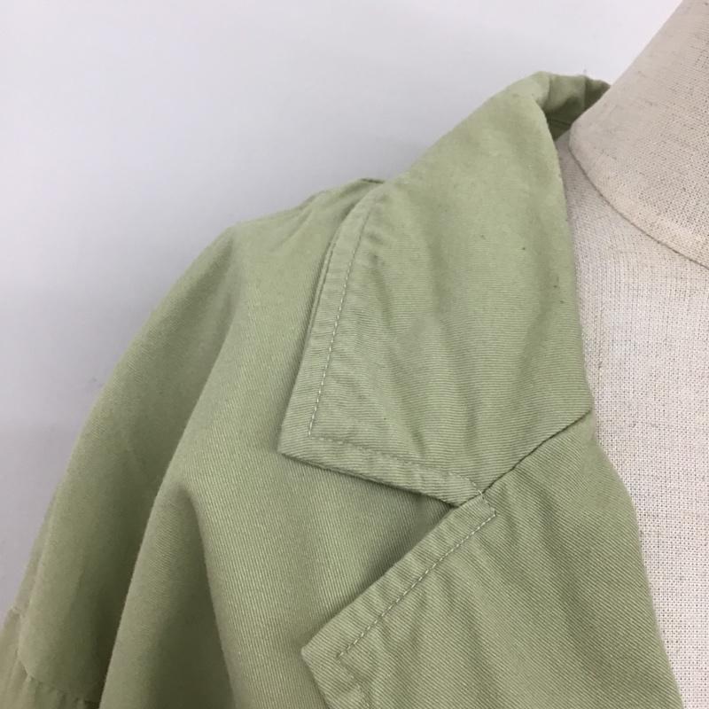 サマンサモスモス Samansa Mos2 コート コート一般 1302442 コットン ロング丈 FREE 無地 薄緑 / ライトグリーン / レディース USED 古着 中古 10093641