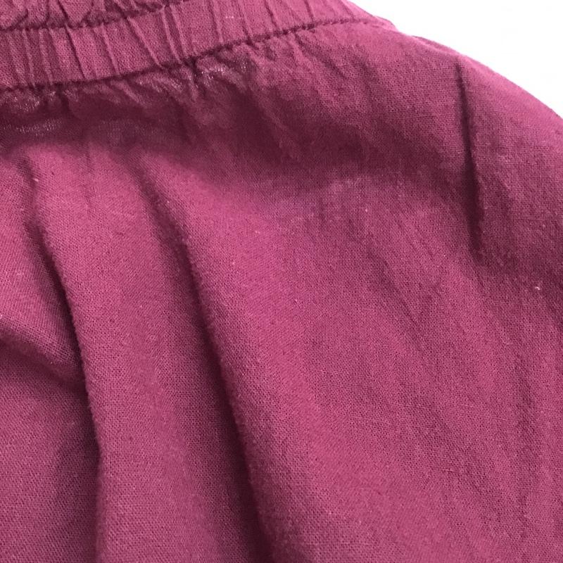 サマンサモスモス Samansa Mos2 カットソー 長袖 1707521 インナー付衿シャーリングブラウス FREE 無地 ボルドー / ボルドー /  レディース USED 古着 中古 10093647