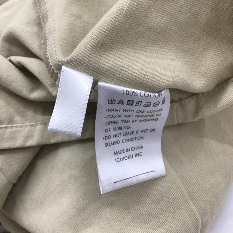 メルロープリュス merlot plus カットソー 長袖 レースアップ 無地 ベージュ / ベージュ /  レディース USED 古着 中古 10093650