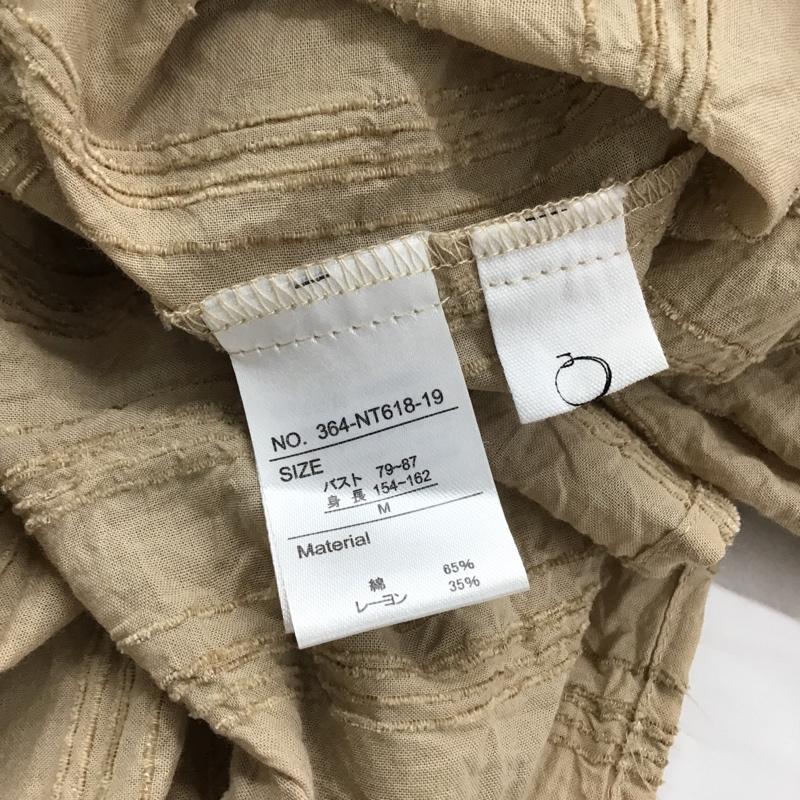 ノッチ notch. ワンピース ロングスカート 364-NT618-19 カシュクール M ストライプ ベージュ / ベージュ / レディース USED 古着 中古 10093655