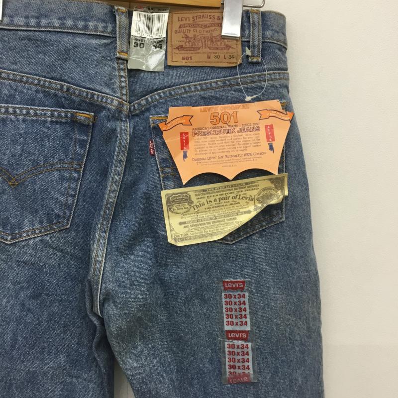 リーバイス Levi's パンツ デニム、ジーンズ デッドストック 501 USA製 93年 Deadstock 520工場 30インチ インディゴ / インディゴ / メンズ USED 古着 中古 10093664