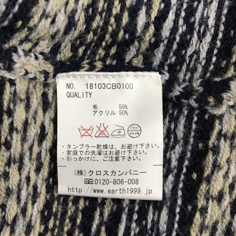 アースミュージックアンドエコロジー earth music&ecology ニット、セーター 長袖 総柄 マルチカラー / マルチカラー / レディース USED 古着 中古 10093673