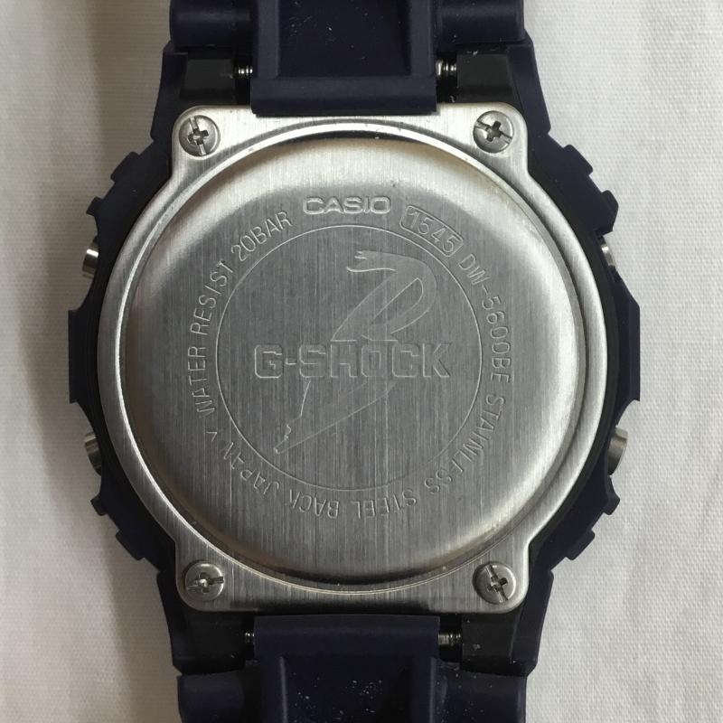ジーショック G-SHOCK 腕時計 デジタル DW-5600BE BEAMS ビームス 別注 1st モデル ロゴ、文字 紺 / ネイビー / メンズ USED 古着 中古 10093697