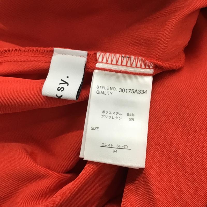 フォルクシー forksy. ボトムス ボトムス 30175A334 フレアパンツ 裾スリット M 無地 赤 / レッド / レディース USED 古着 中古 10093726