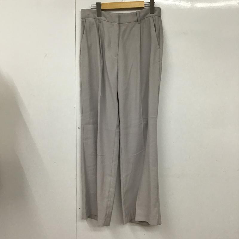 ヘンネスアンドモーリッツ H&M パンツ スラックス ワイドパンツ タック入り 38 無地 灰 / グレー / レディース USED 古着 中古 10093742