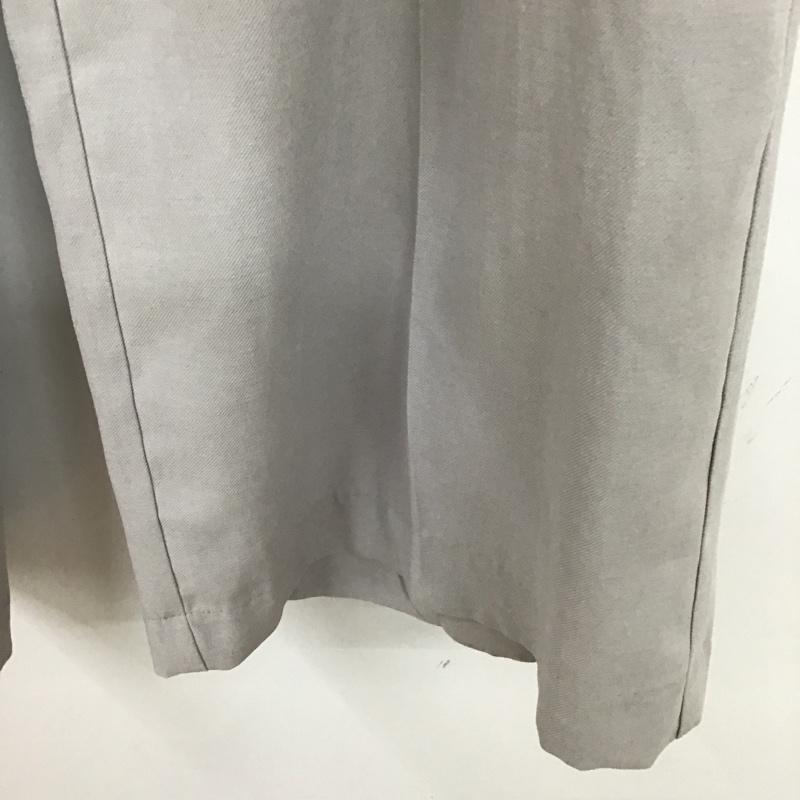 ヘンネスアンドモーリッツ H&M パンツ スラックス ワイドパンツ タック入り 38 無地 灰 / グレー / レディース USED 古着 中古 10093742