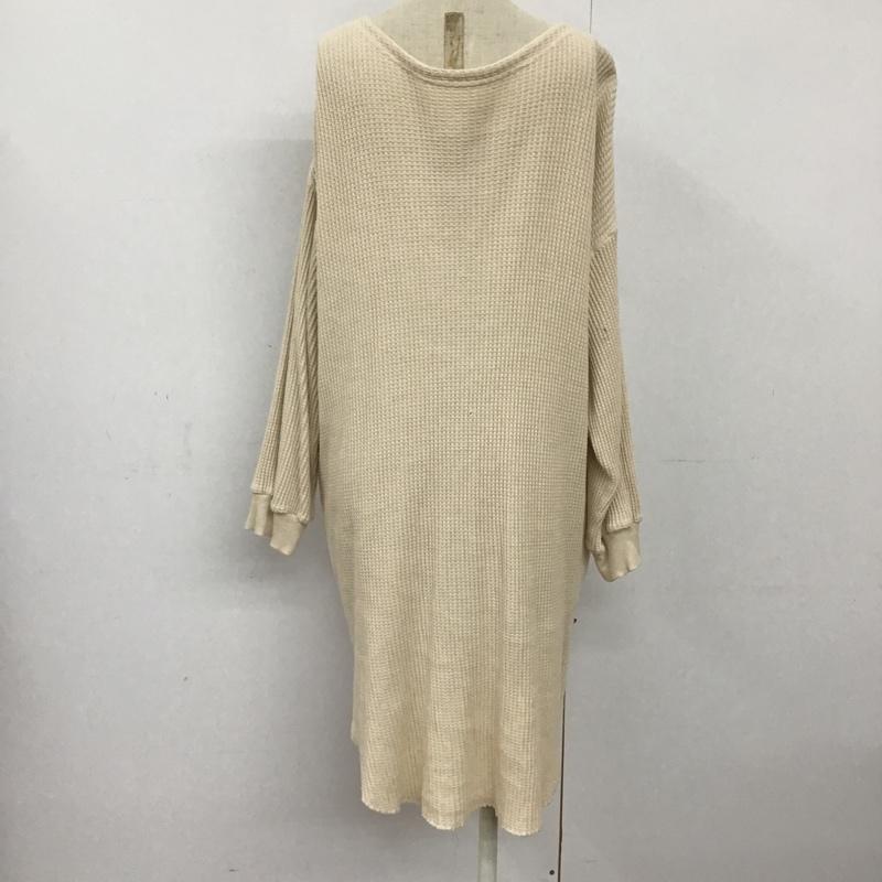 ローリーズファーム LOWRYS FARM カーディガン 長袖 LF600075TS Vネック ワッフル FREE 無地 アイボリー / アイボリー / レディース USED 古着 中古 10093762