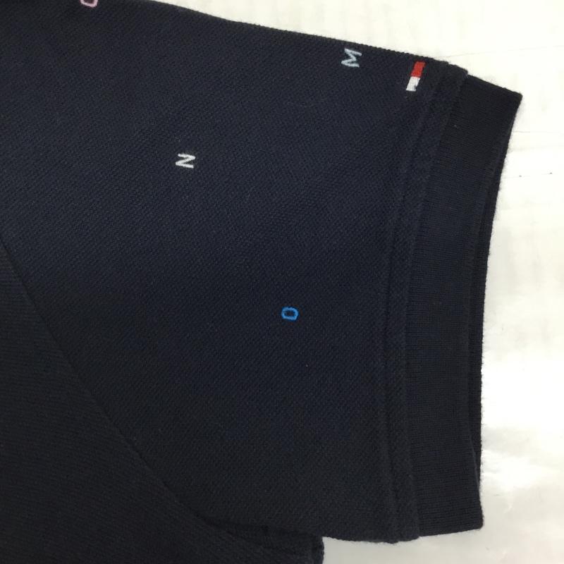 トミーヒルフィガー TOMMY HILFIGER ポロシャツ 半袖 4500218850 M 総柄 紺 / ネイビー / メンズ USED 古着 中古 10093793