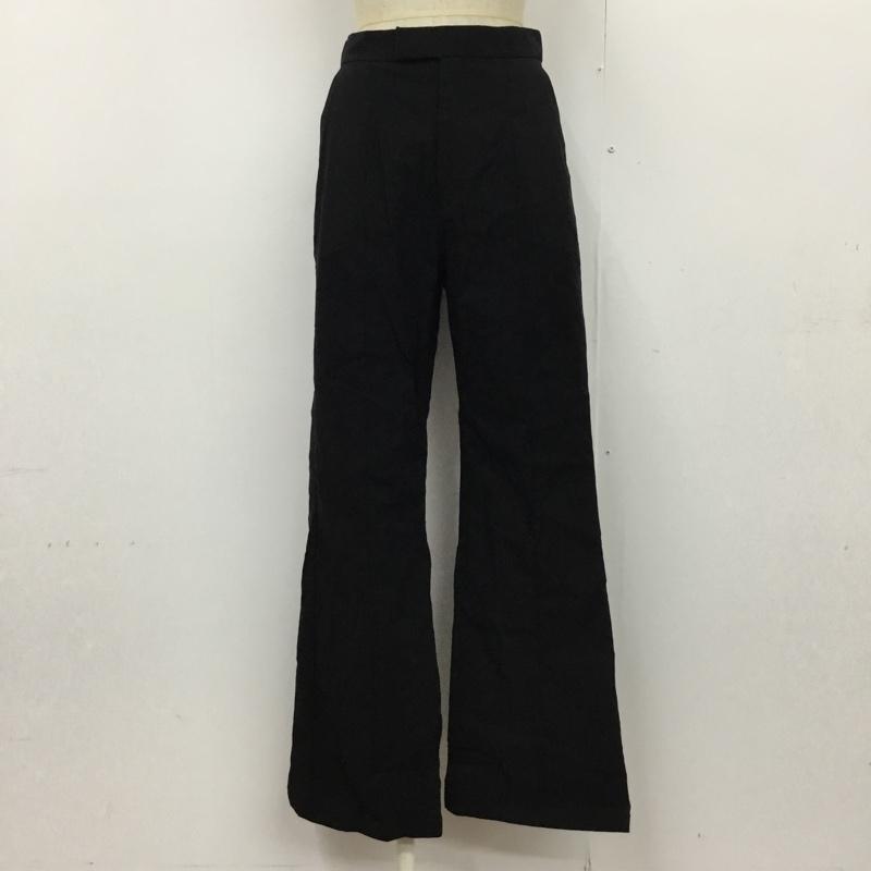 スライ SLY パンツ スラックス 030ESA31-1360 LIGHTLY STRECH ストレッチフレアパンツ 2 無地 黒 / ブラック / レディース USED 古着 中古 10093845