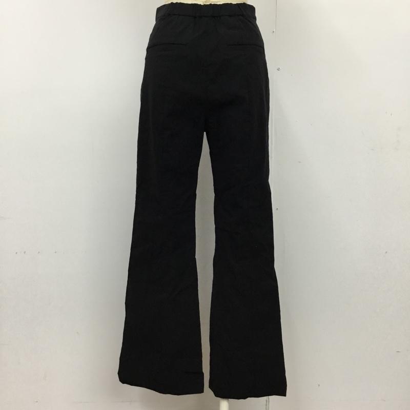 スライ SLY パンツ スラックス 030ESA31-1360 LIGHTLY STRECH ストレッチフレアパンツ 2 無地 黒 / ブラック / レディース USED 古着 中古 10093845