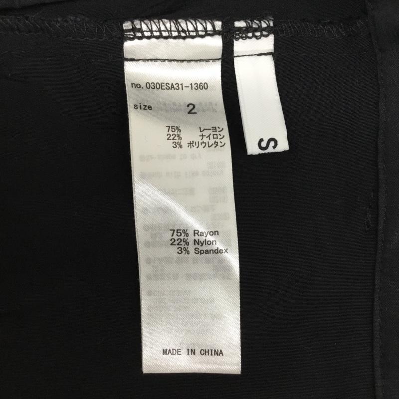 スライ SLY パンツ スラックス 030ESA31-1360 LIGHTLY STRECH ストレッチフレアパンツ 2 無地 黒 / ブラック / レディース USED 古着 中古 10093845