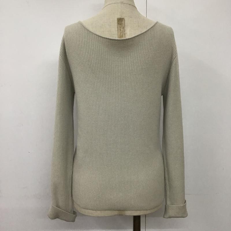 ジーナシス JEANASIS カーディガン 長袖 JS062821AD 2WAY リブ 前後着 FREE 無地 グレージュ / グレージュ / レディース USED 古着 中古 10093882