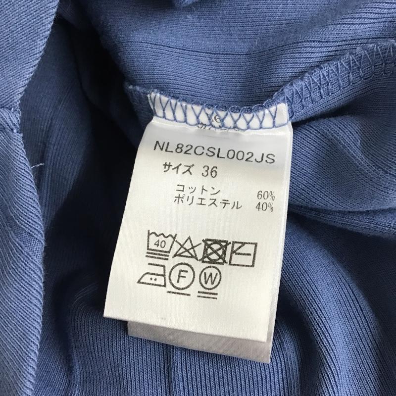 ナノユニバース nano・universe カットソー 長袖 NL82CSL002JS ボートネック 36  水色 / ライトブルー /  レディース USED 古着 中古 10093890
