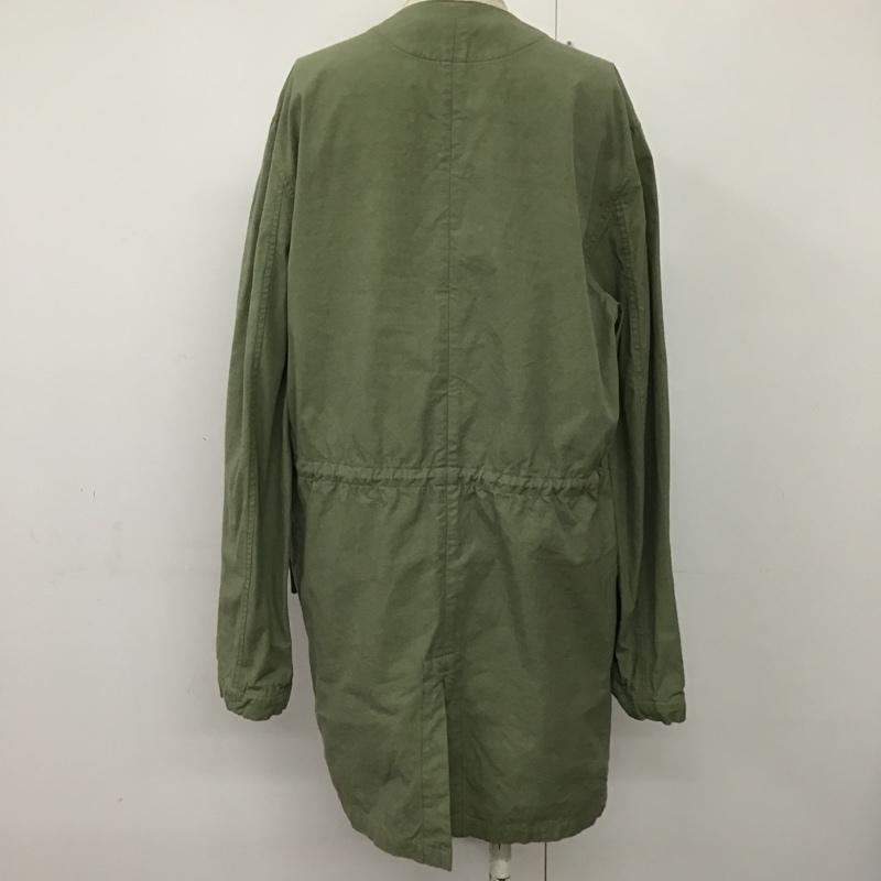 古着 USED ジャケット、上着 ジャケット、ブレザー 12SS-FB09 ノーカラー 2 無地 カーキ / カーキ / レディース USED 古着 中古 10093892