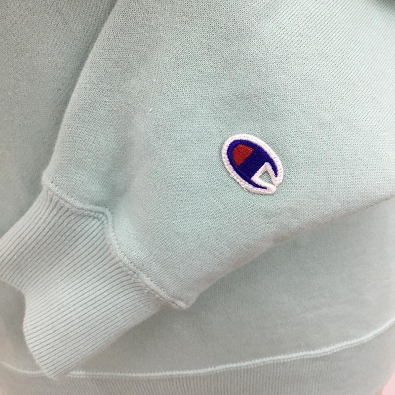チャンピオン Champion トレーナー 長袖 C8-M009R クルーネック スウェット M ワンポイント 水色 / ライトブルー / メンズ USED 古着 中古 10093898