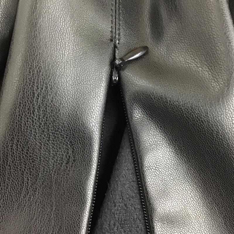 ザラ ZARA ボトムス ボトムス フェイクレザーパンツ ストレッチ スキニーパンツ 裾ジップパンツ S 無地 黒 / ブラック / レディース USED 古着 中古 10093979