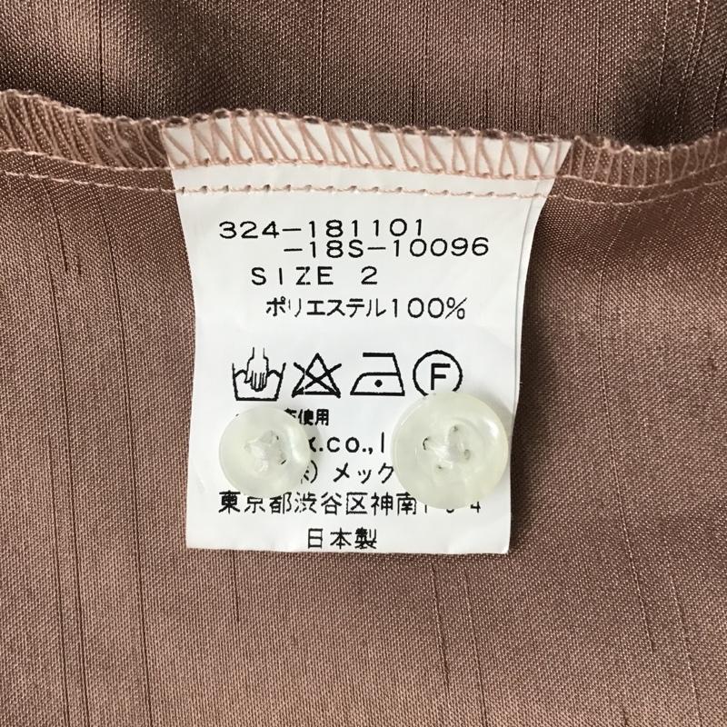 ジージーディー GGD シャツ、ブラウス 長袖 324-181001-18S-10096 オープンカラーシャツ 2 無地 桃 / ピンク /  メンズ USED 古着 中古 10093982