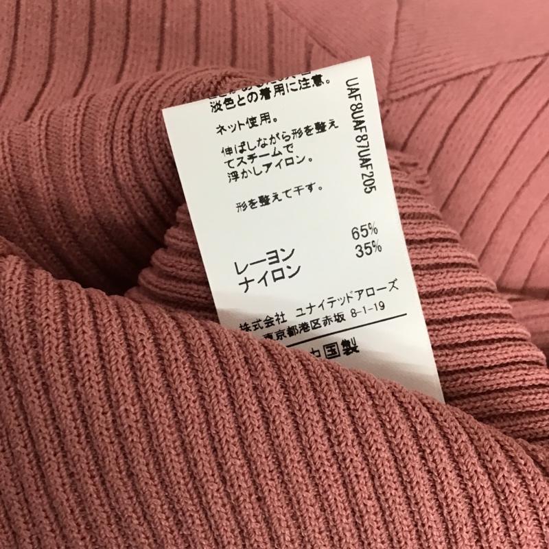 ユナイテッドアローズグリーンレーベルリラクシング UNITED ARROWS green label relaxing カットソー 長袖 3513-119-1530 リブニットカットソー 長袖カットソー FREE 無地 桃 / ピンク /  レディース USED 古着 中古 10093989