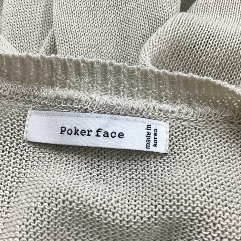 古着 USED ニット、セーター 長袖 poker face 肩出し 無地 ベージュ / ベージュ / レディース USED 古着 中古 10093992